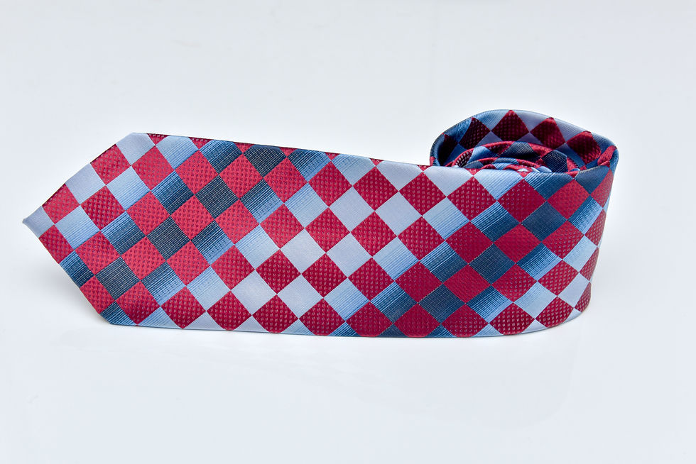 Thumbnail: Red Draught Patterned Tie