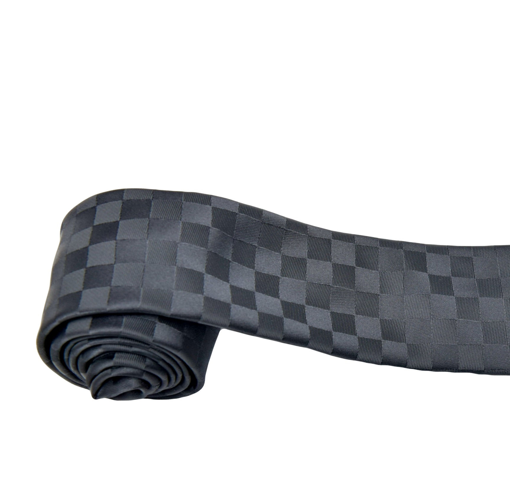 Black Small Draught Patterned Tie