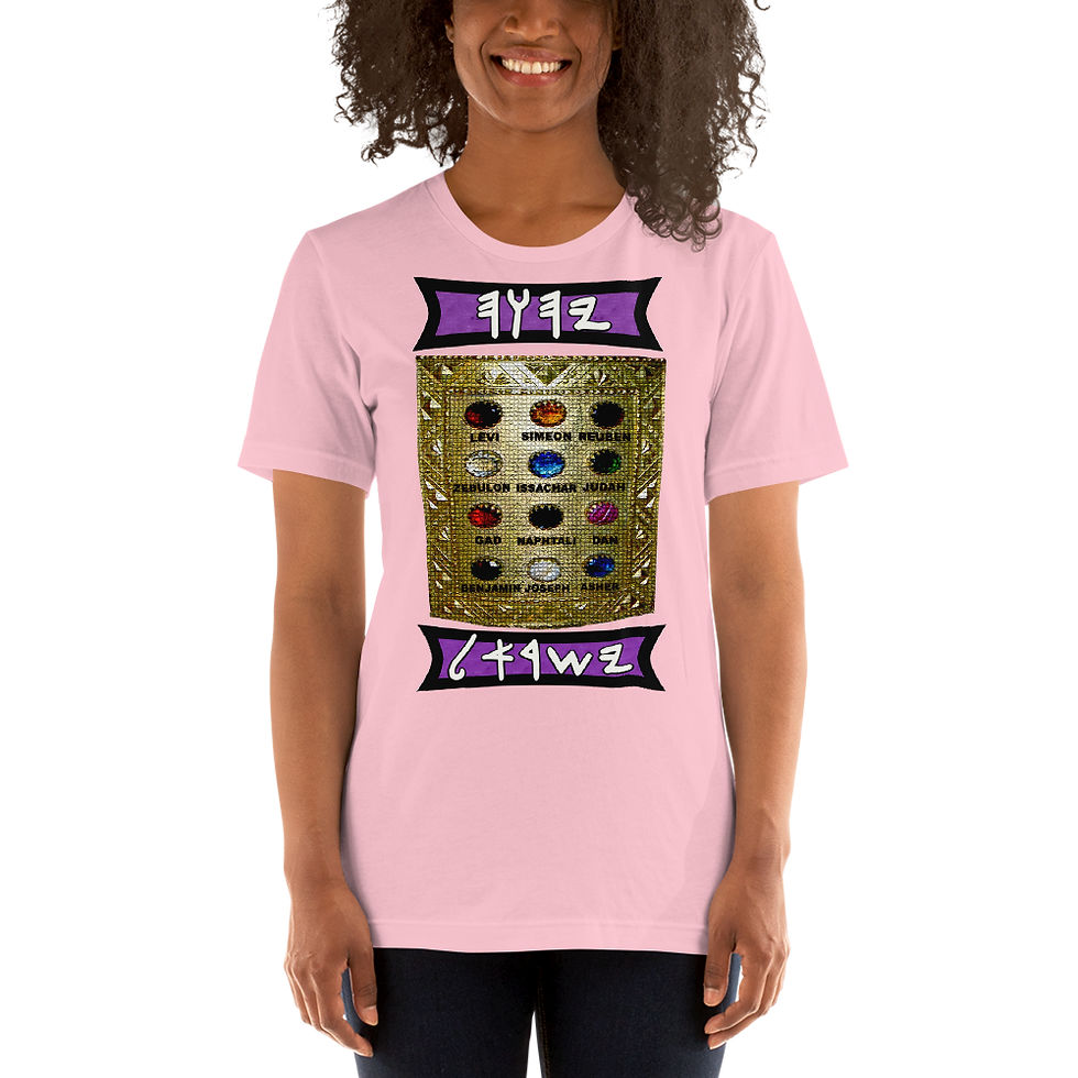 Thumbnail: Ephod 12 Stones Ladies T-shirt