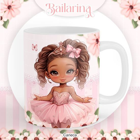 282 - Bailarina - Escolar Volta às Aulas Etiquetas e Saúde