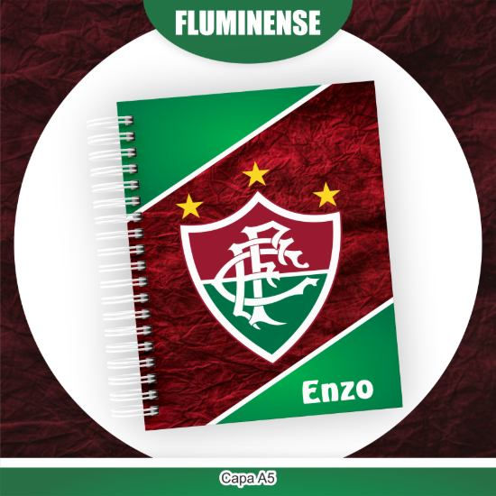 309 - Times Futebol Fluminense - Escolar Volta às Aulas Etiquetas e Saúde