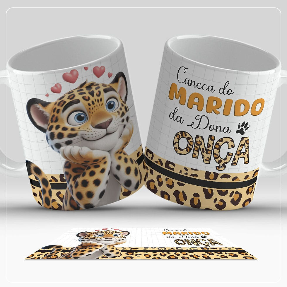 Miniatura: 1321 - Onça - Estampas Sublimação
