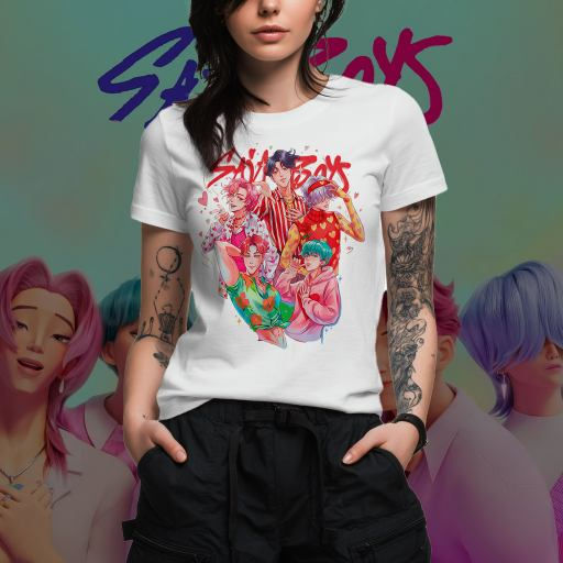 Miniatura: 431 - Huntrix Guerreiras do Kpop Saja Boys - Camisetas