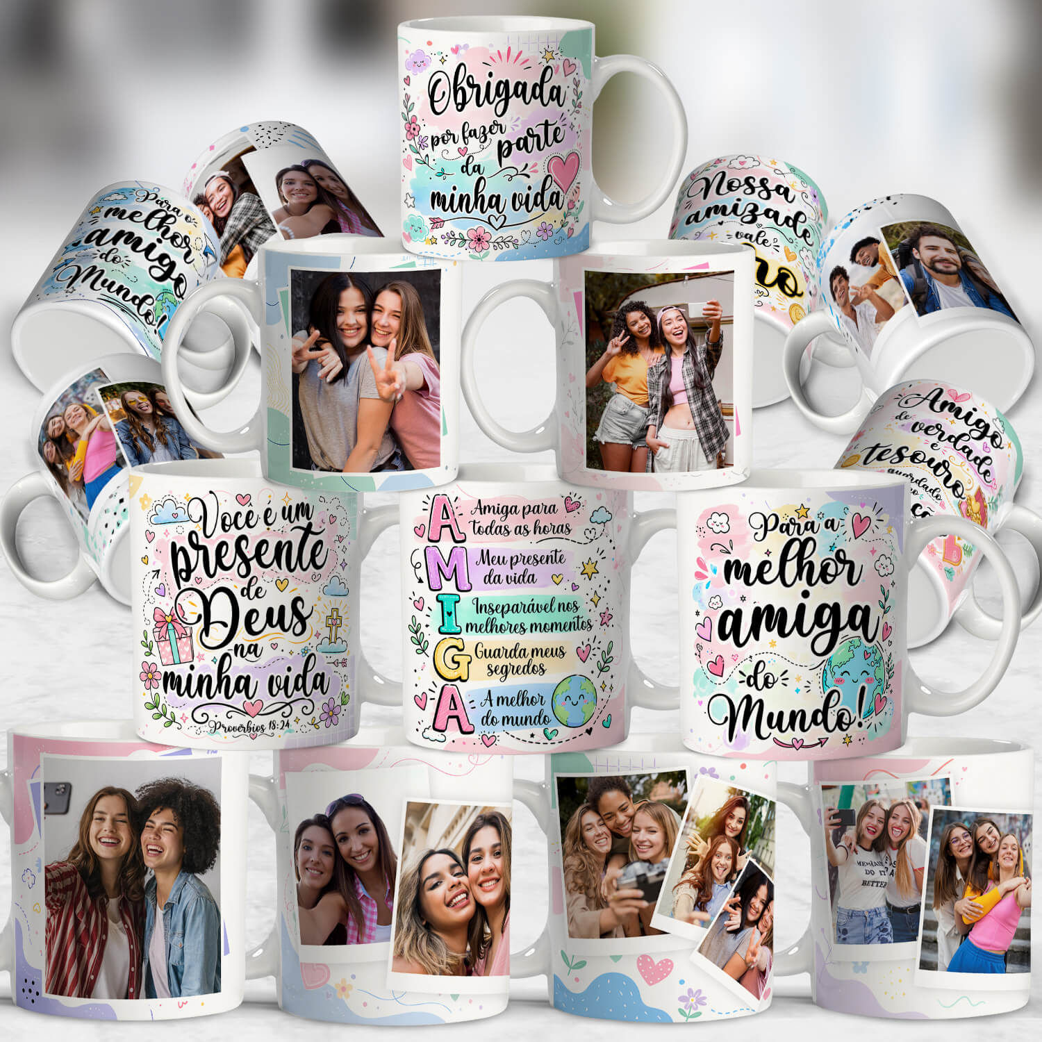 Amizade - Sublimação - Canecas - 53
