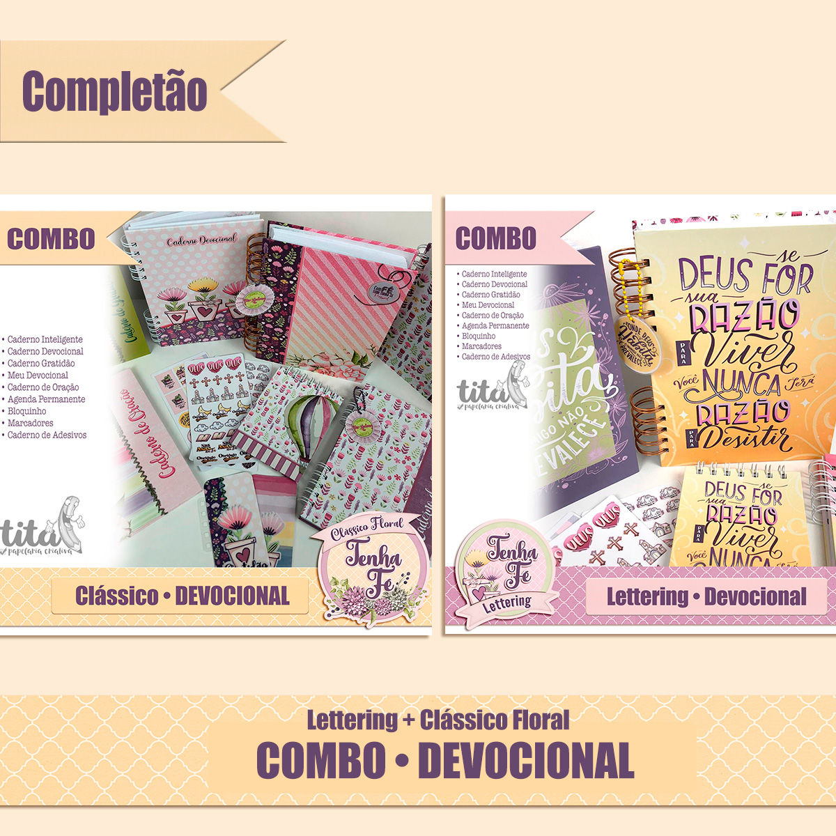 490 - Religioso Tenha Fé - Encadernação