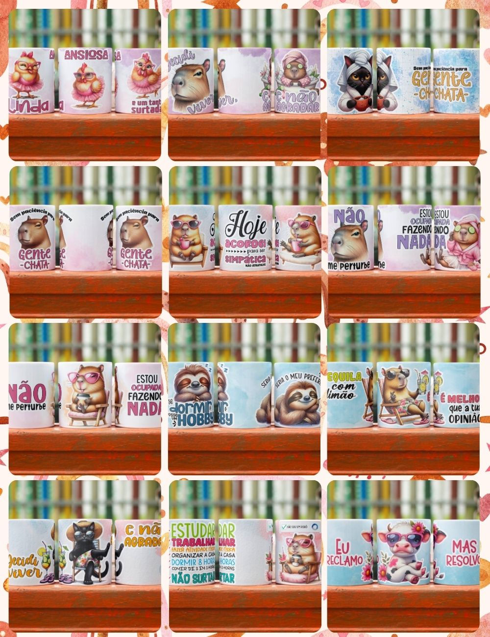 1171 - Animais Deboche - Canecas