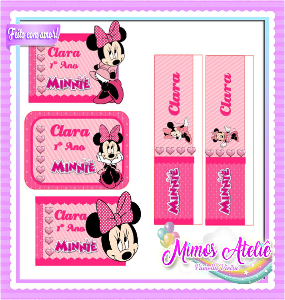 Minnie - Combo Escolar - Encadernação 33