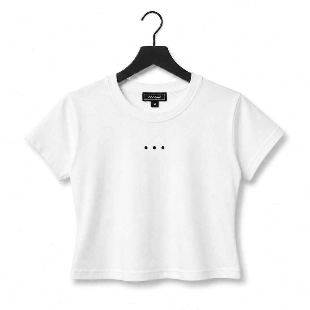 madwin ss baby tee | white