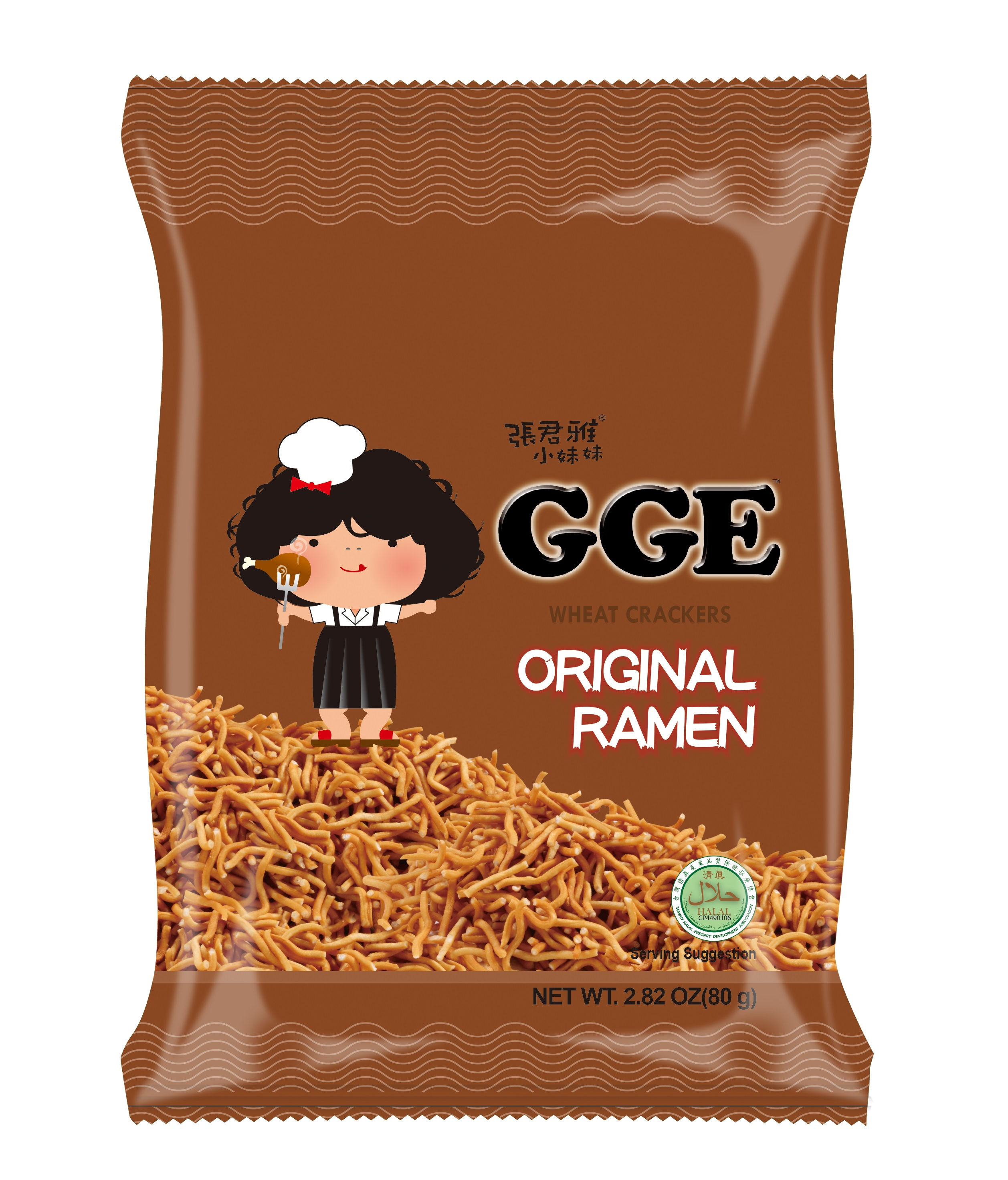 Wei Lih GGE Wheat Cracker Original Ramen Flavor