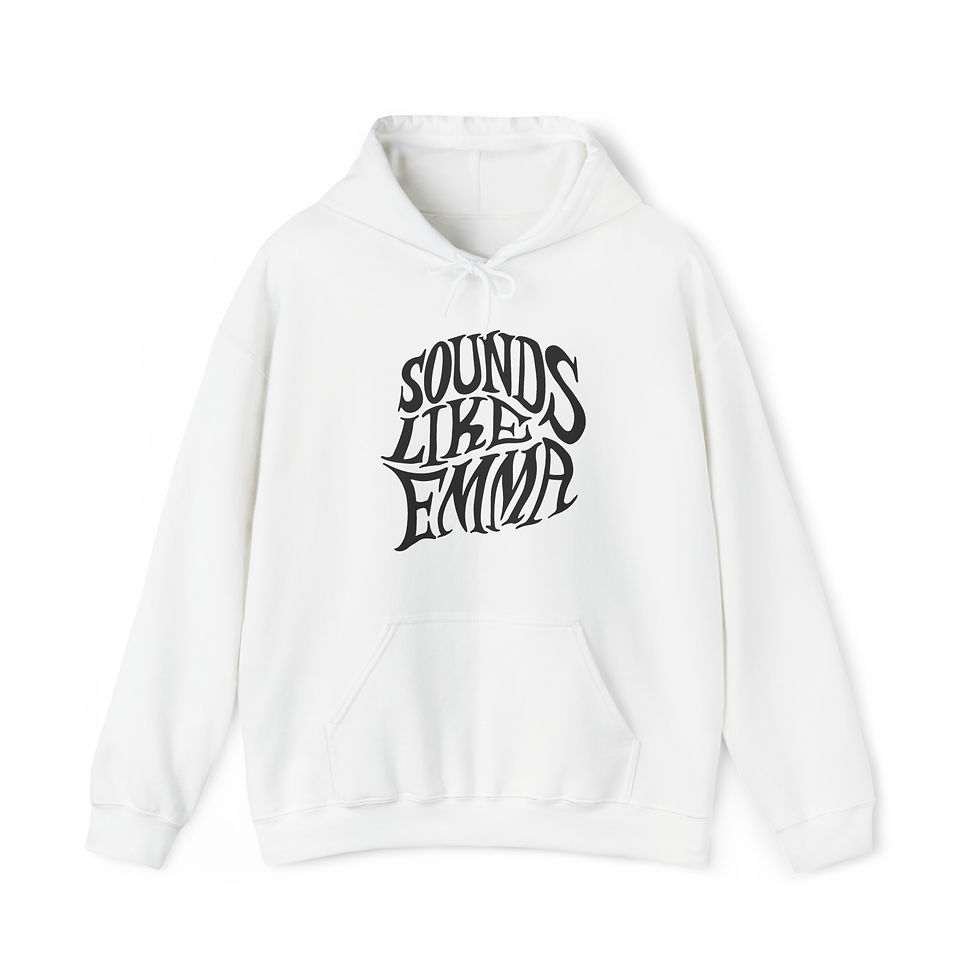 Sounds Like Emma Hoodie (White) | Alpyne Music