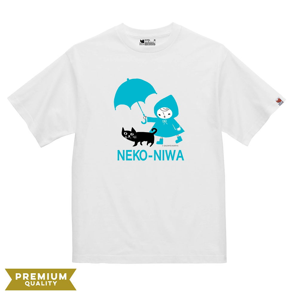 サムネイル： 【ぽんちょとしっぽ】NEKONIWA　Tシャツ