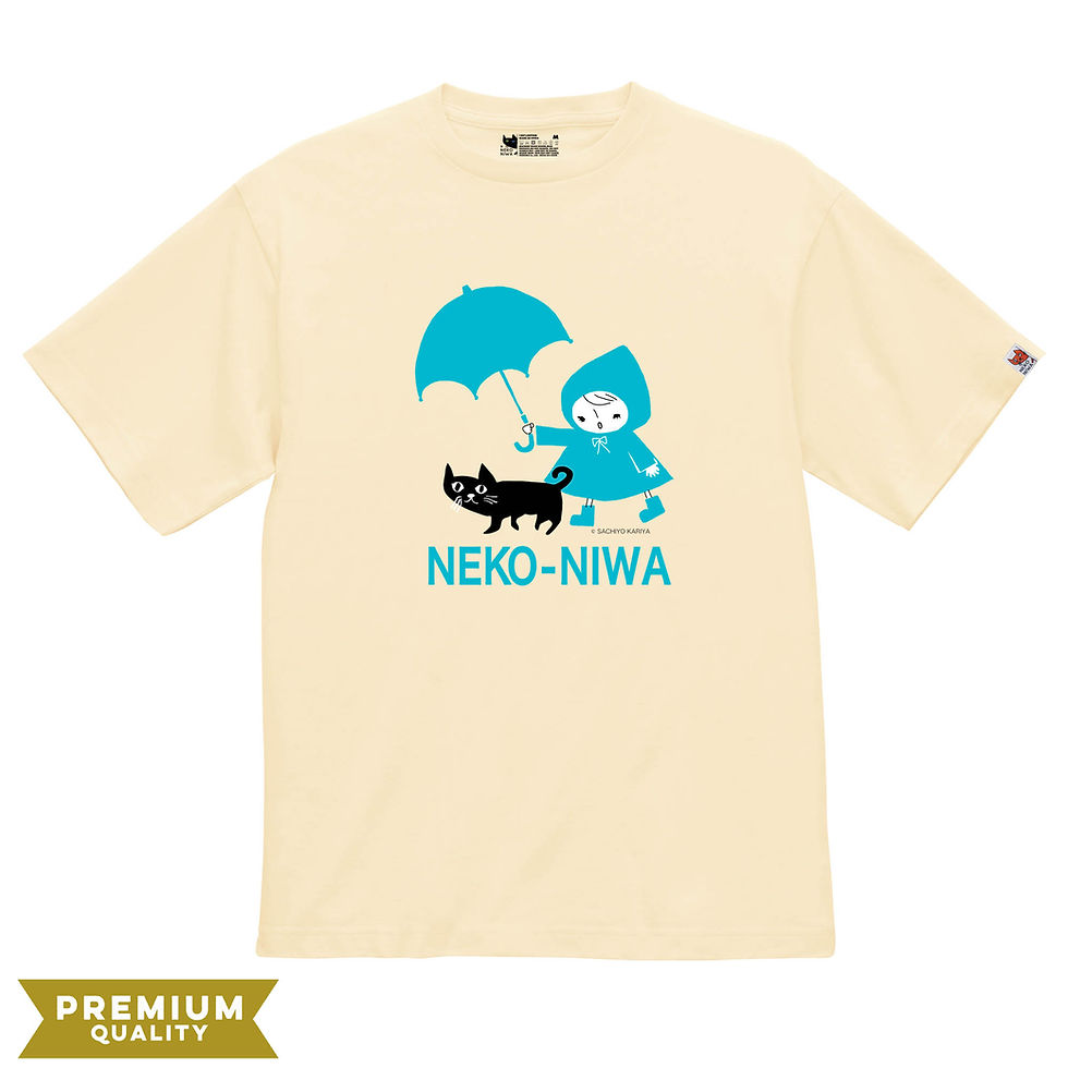 サムネイル： 【ぽんちょとしっぽ】NEKONIWA　Tシャツ