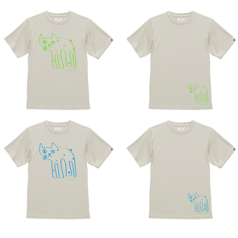 サムネイル： NEKONI GNU　ドライTシャツ
