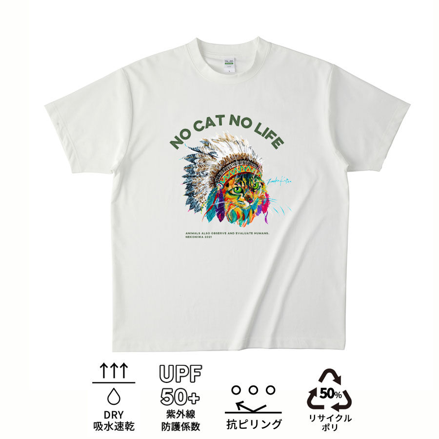 サムネイル： コットンライクドライTシャツ【インディニャン】