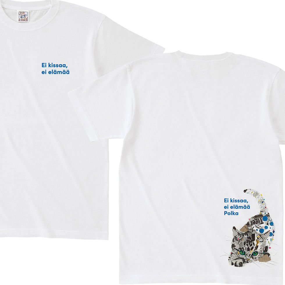 サムネイル： 【Polkaブルー】 オープンエンドTシャツ
