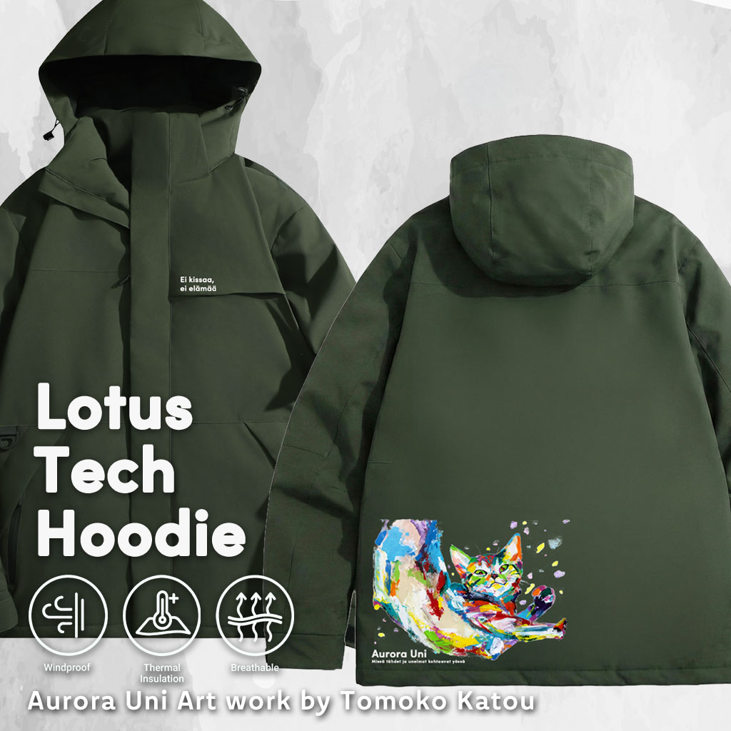 LOTUS TECH HOODIE（ロータステック・フーディー）【オーロラ・ウニ】