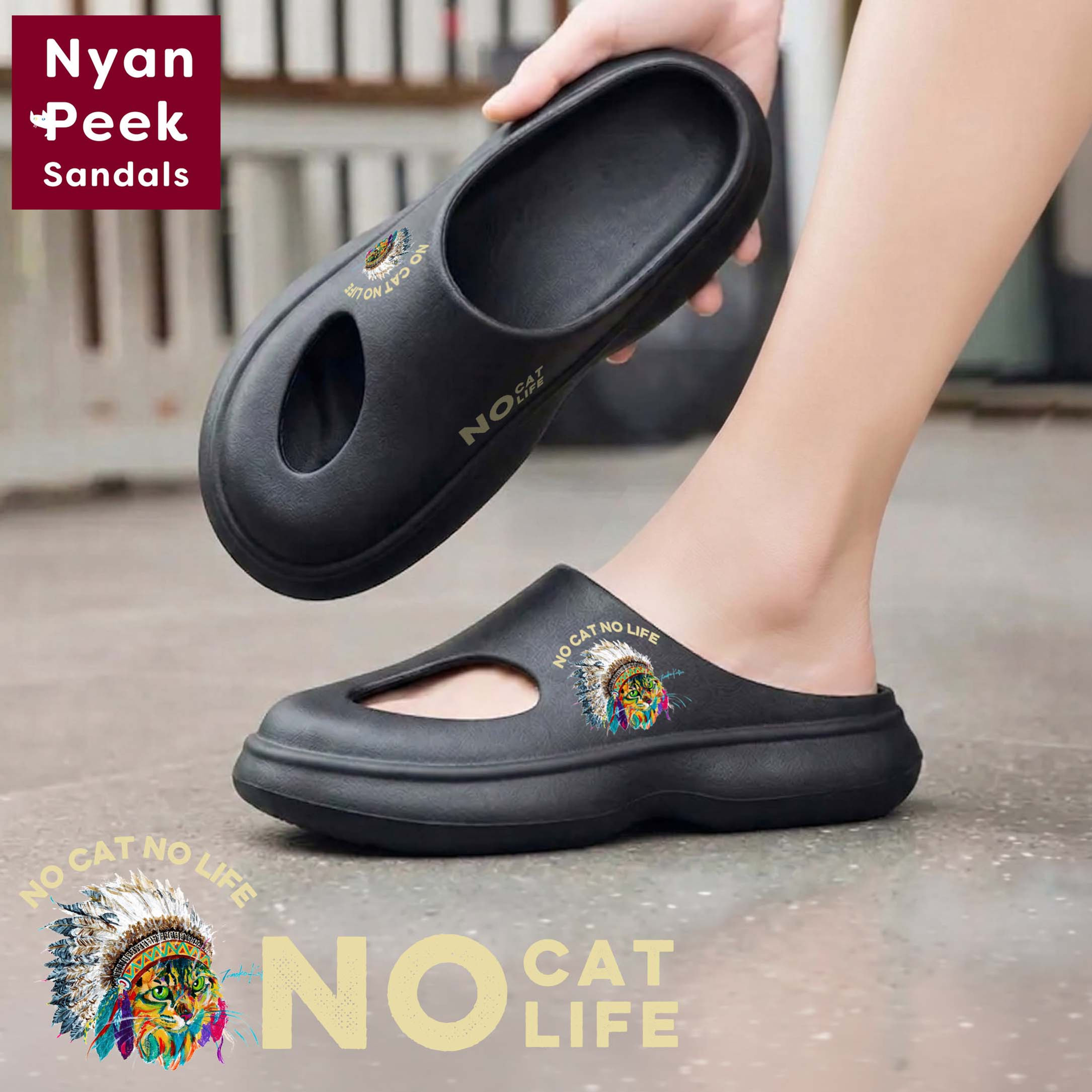 NYAN PEEKサンダル【インディニャン】