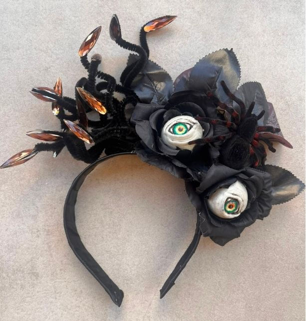 Miniatura: Tiara Gótica Luxo Halloween Fantasia Artesanal Premium