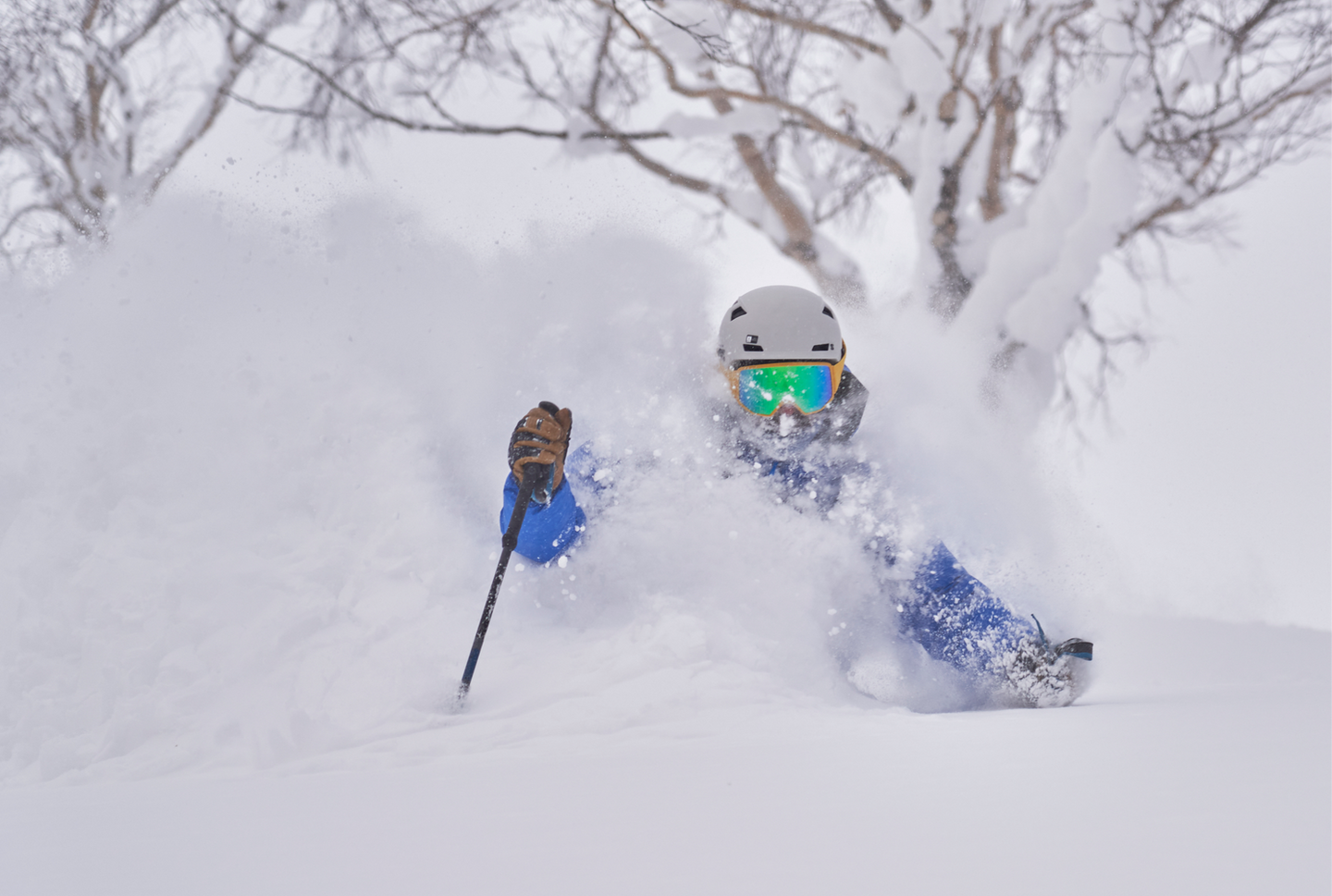Backcountry powder skiing in Hokkaido Japan with Pacific Alpine Guides