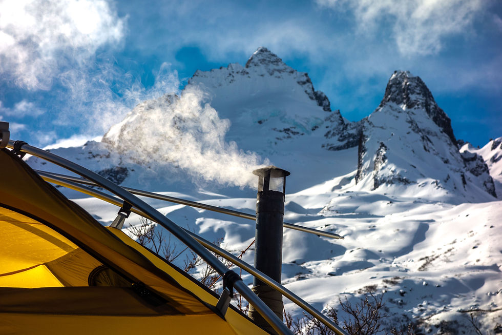 Base camp in Alaska.
