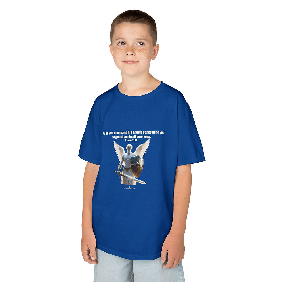 Thumbnail: Christians Kids Tee — Holy Bible Psalm 91 Verse T  Shirt