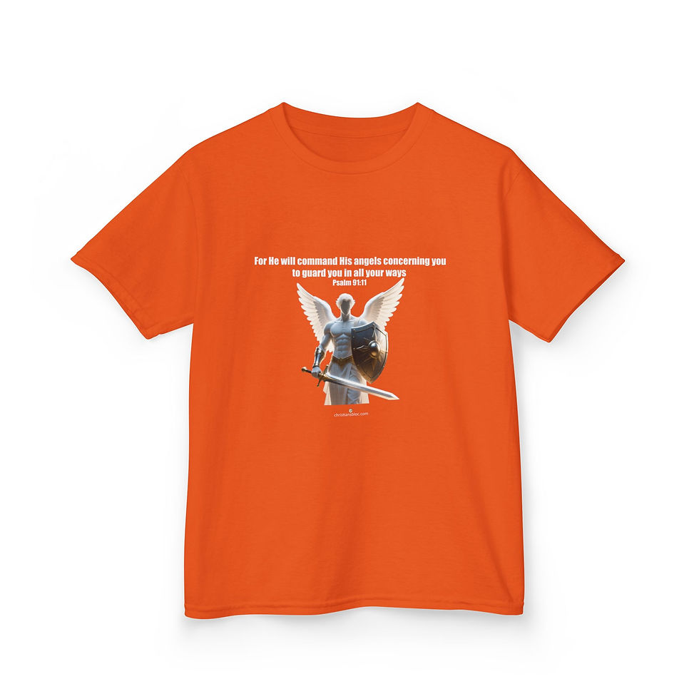 Thumbnail: Christians Kids Tee — Holy Bible Psalm 91 Verse T  Shirt