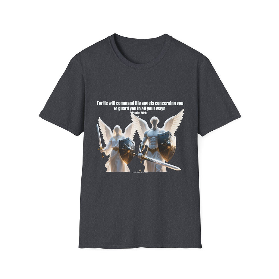 Thumbnail: Guardian Angels T-Shirt — Psalm 91:11 Scripture T Shirt