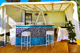 Pool bar, wood, Buffet imperiale, Tenuta l'incanto, ischia, wedding, matrimonio, piscina, tramonto, terrazzo