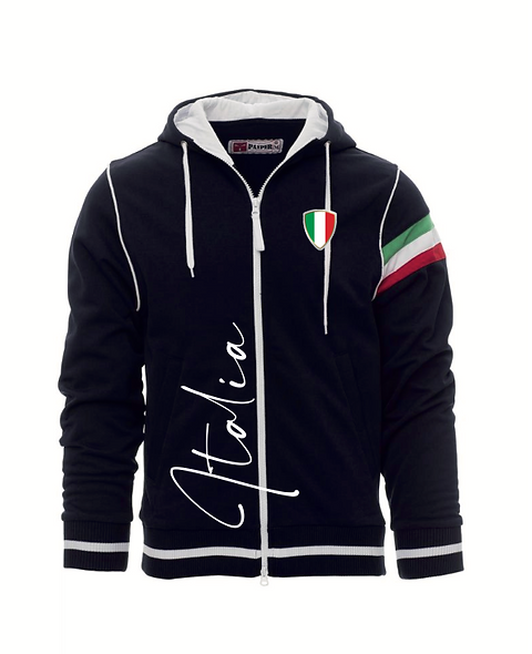 Italien Sweatjacke marineblau (Herren) | Printmedia Shop