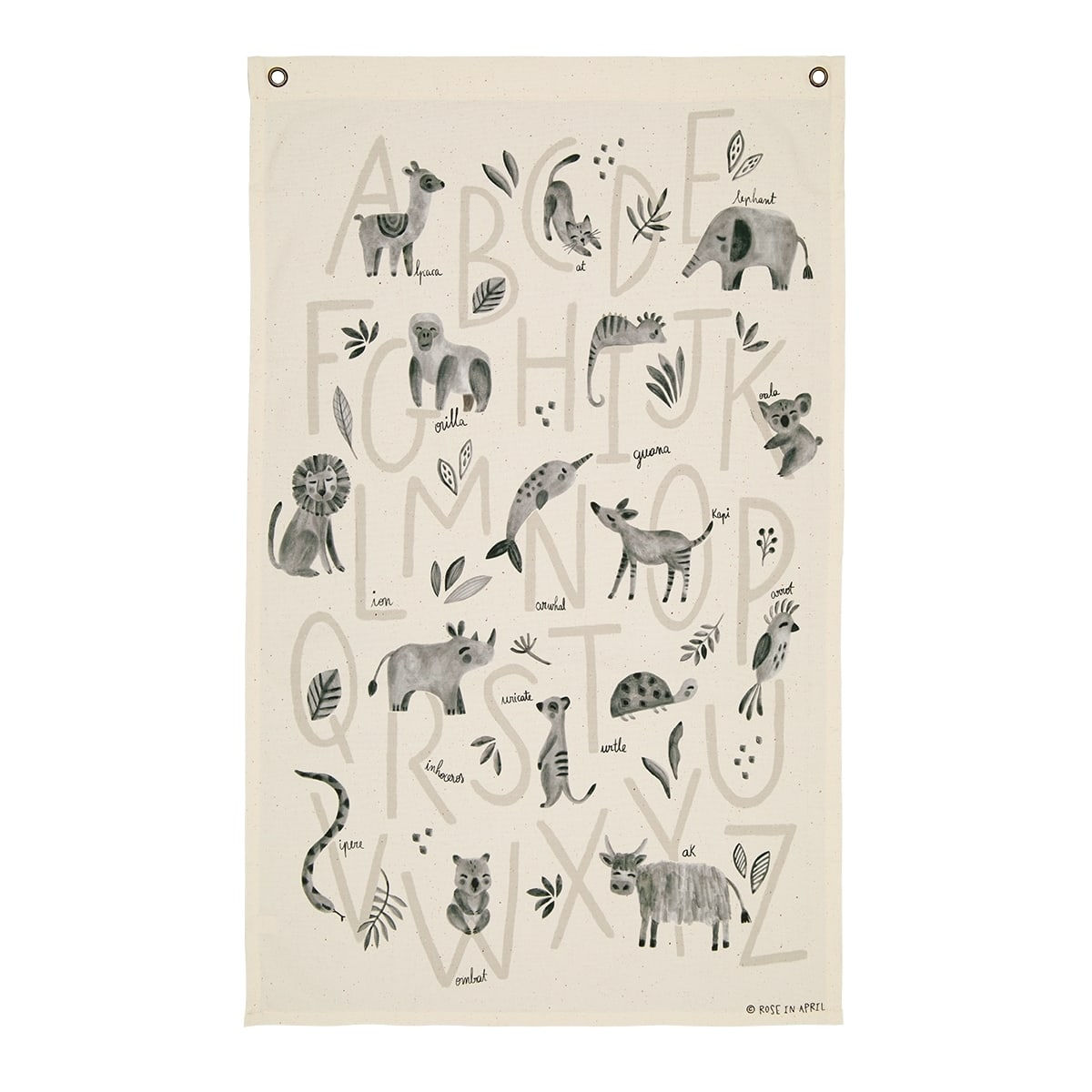 Abécédaire Rose in April version anglaise