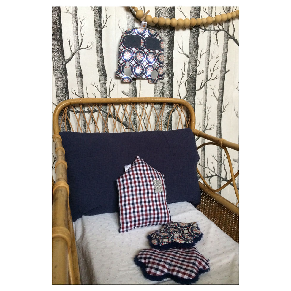 Thumbnail: Coussin maison Mes enfants Pas si sages