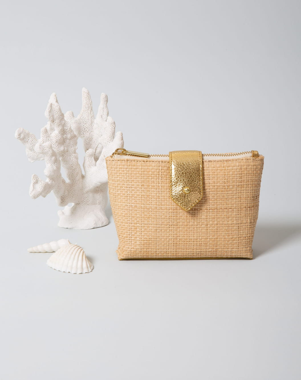 Mini Molly doré raphia - Maradji