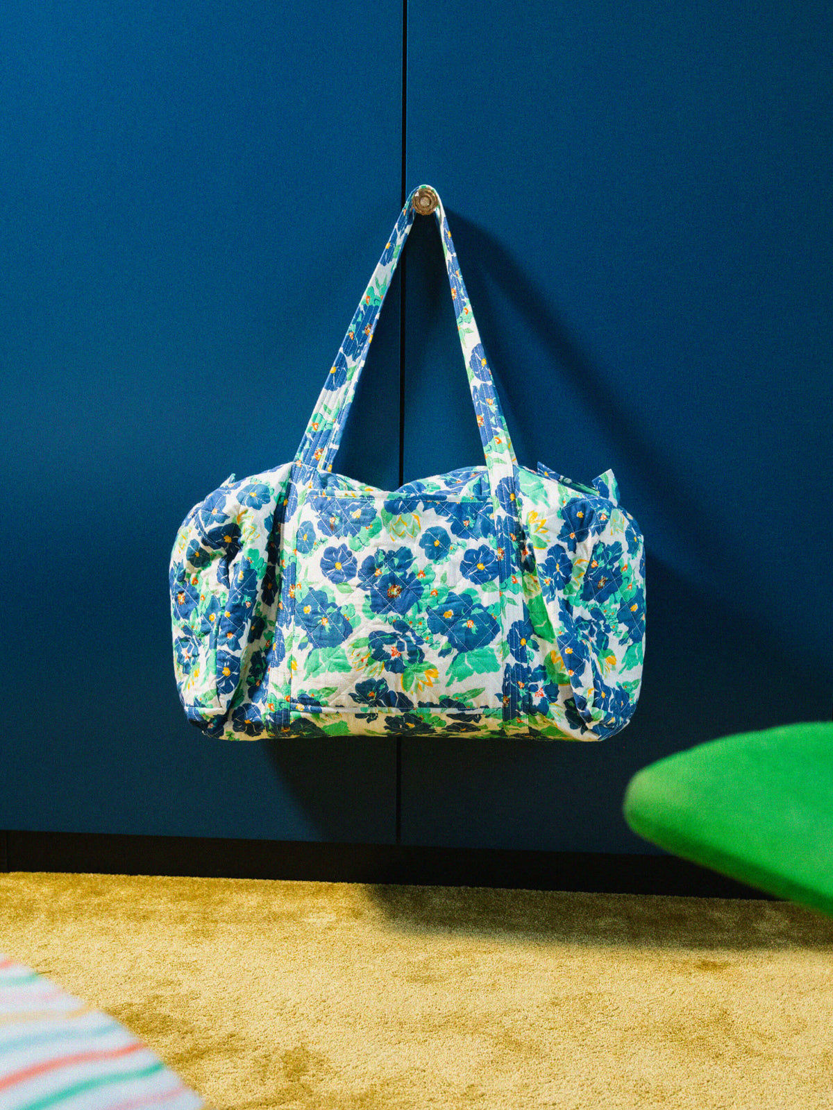 Bag Blue flowers M - Lucas Du Tertre