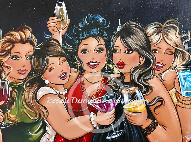 isabelle desrochers artiste peintre, femme voluptueuse