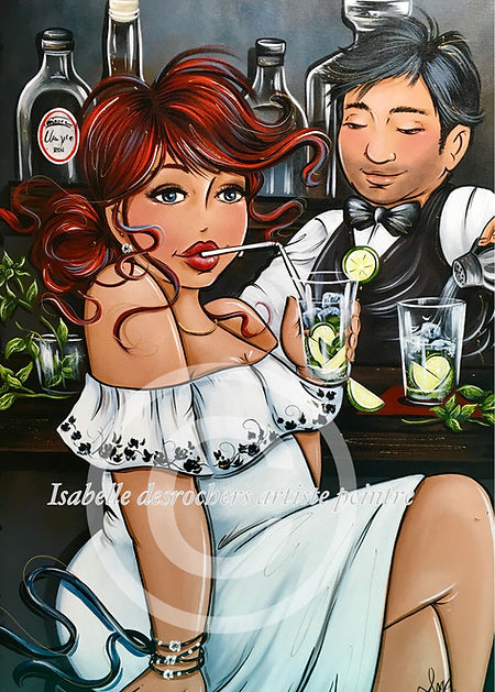 isabelle desrochers artiste peintre, femme voluptueuse