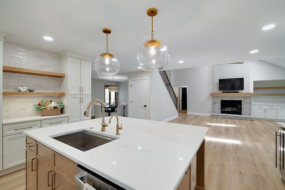 Sherwin Williams White Sesame throughout the great room