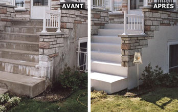 Escalier en revêtement acrylique