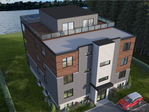 Maisons DD entrepreneur général de constructions neuves sur la rive-sud en cours de réalisation. 8 unités d'habitation au lac Champlain à louer