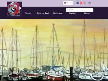 violette le Gallou artiste peintre - site web wix réalisé par Wix Québec et OCM SYSTÈME