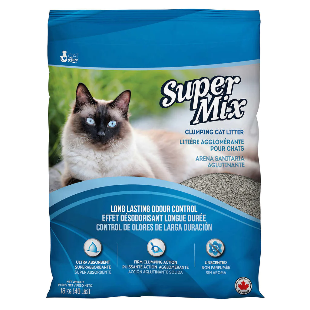 Litière SuperMix Cat Love vendue chez Animal Expert St-Bruno