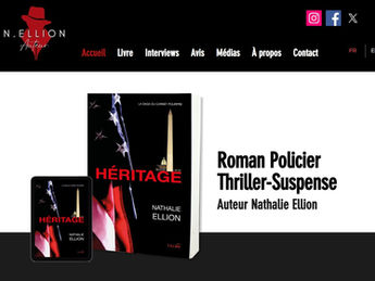Nathalie Ellion écrivain Héritage - site web wix réalisé par OCM SYSTEME et Wix Québec
