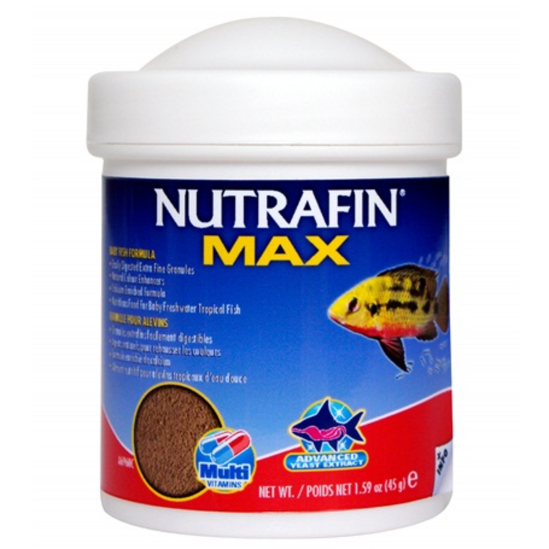Formule Nutrafin Max pour alevins tropicaux d'eau douce Animalerie St-Bruno
