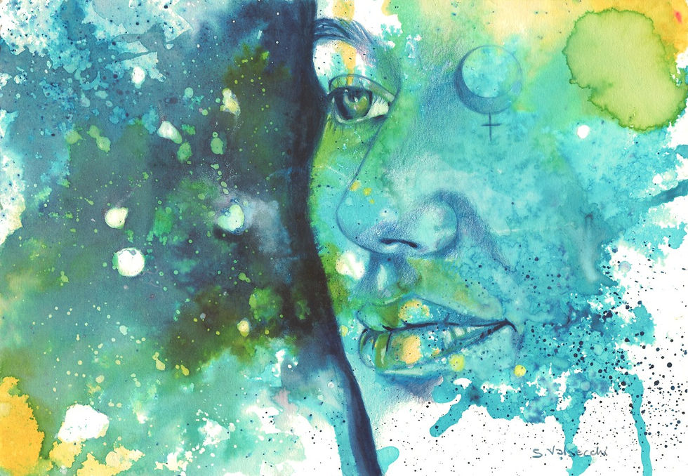Reproduction de tableau Cosmos 1  Sonia Valsecchi - artiste peintre France - Art figuratif