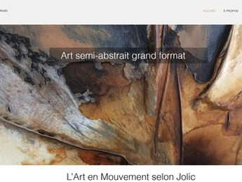 Jolic Artiste peintre Canada - site web wix réalisé par OCM SYSTEME et Wix Québec