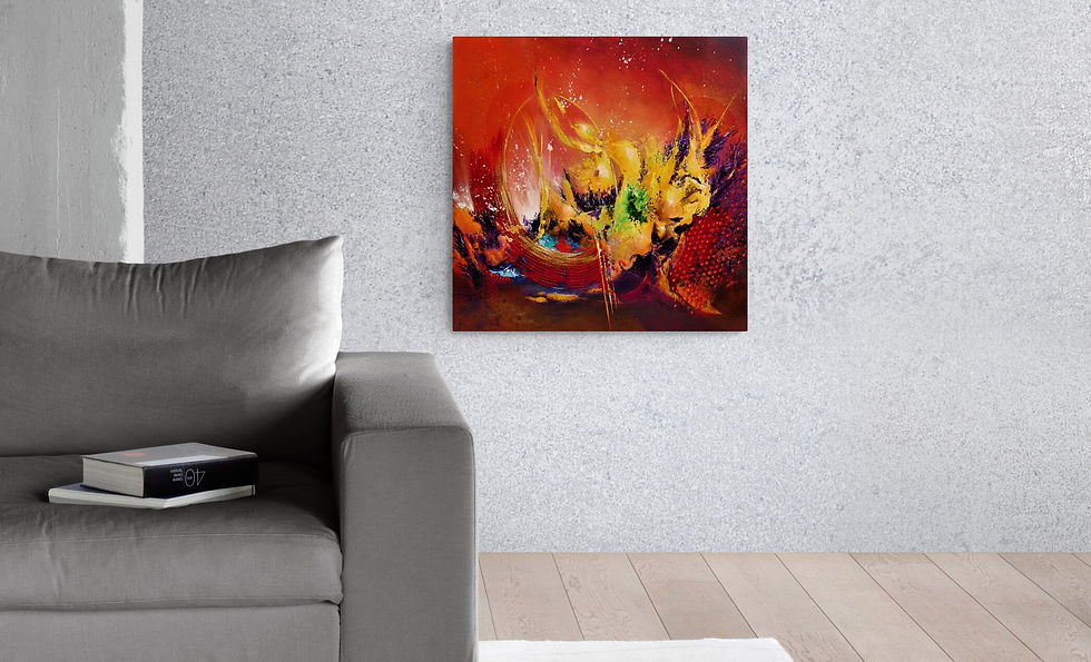 Mokup Genesis  - Patrice Bru artiste peintre français - art abstrait