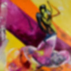 Flamenco 5 bis de l'artiste peintre Joce