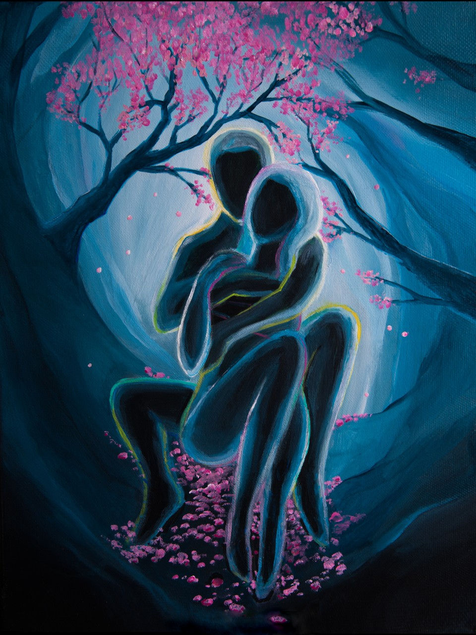 Toile décorative Kindred Siprits de l'artiste peintre Lisa Stock - Art semi-abstrait et art symbolique