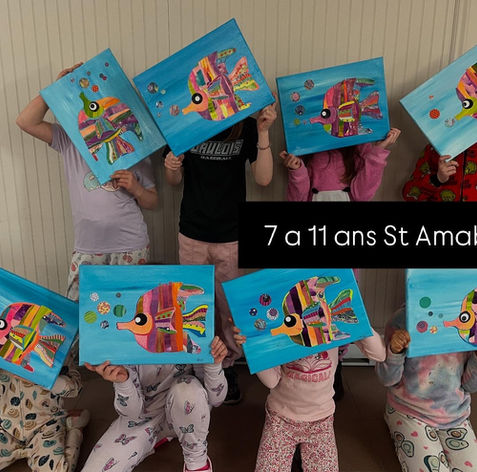 Cours de peinture acrylique pour les enfants à St-Amable