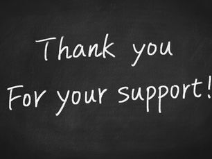 Thank You For Your Support