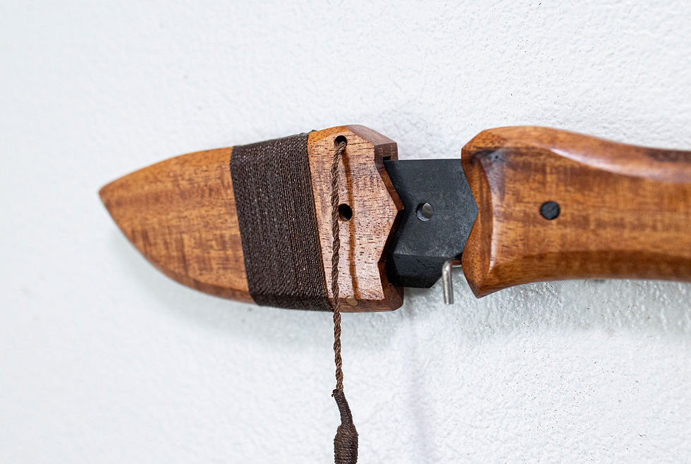 Thumbnail: Custom Stone Slate Knife w/ Wood Sheath